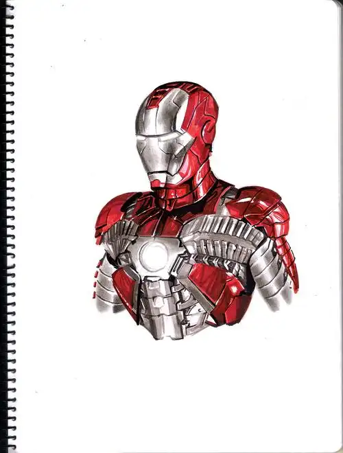 马克笔练习钢铁侠系列