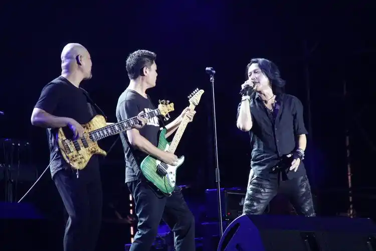 歌手韩磊,黑豹乐队以及女歌手潘辰来河北邢台演出