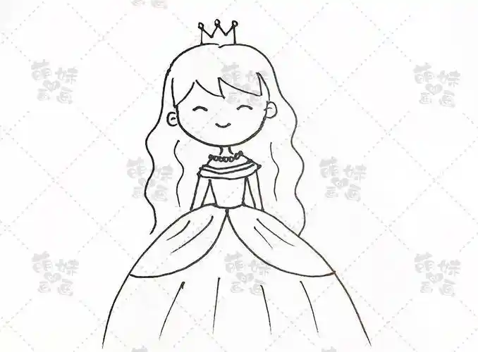 公主的简笔画 公主的简笔画简单又漂亮