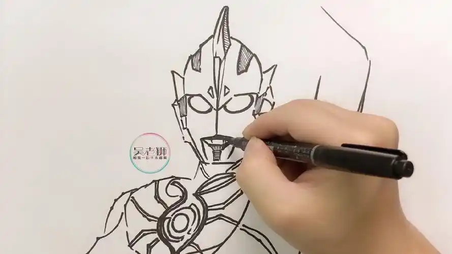 雷杰多奥特曼,奥特曼线描简笔