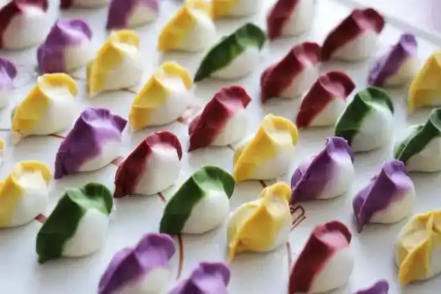 年夜饭吃饺子,试试彩色饺子,颜色丰富寓意好,非常漂亮!