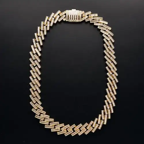 欧美个性潮人hiphop配饰嘻哈百搭气质美满古巴项链