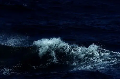 坐着邮轮在大海上漂了六天,看到的是完全不同于岸边的海浪,大自然的