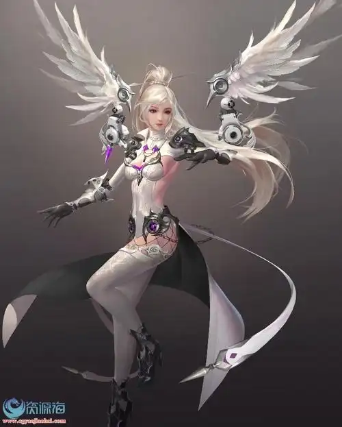 插画设计3d天使人物合集精美壁纸338p342m