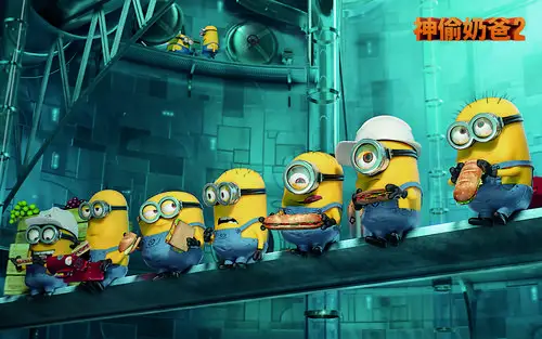 欧美喜剧动画电影超级奶爸2可爱小黄人图片电脑桌面壁纸高清大图预览1