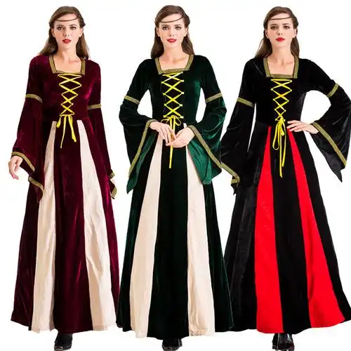 服装欧洲复古宫廷公主皇后长裙舞会贵族女王服饰