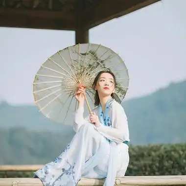 唯美有意境油纸伞古风头像精选