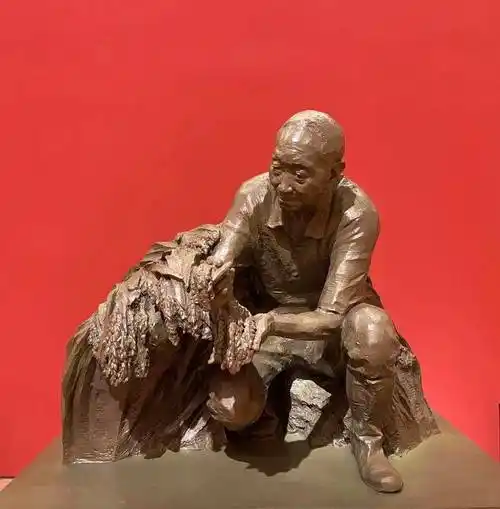 陈健 《袁隆平(共和国勋章获得者)》150×90×160cm 雕塑 2021年 中国