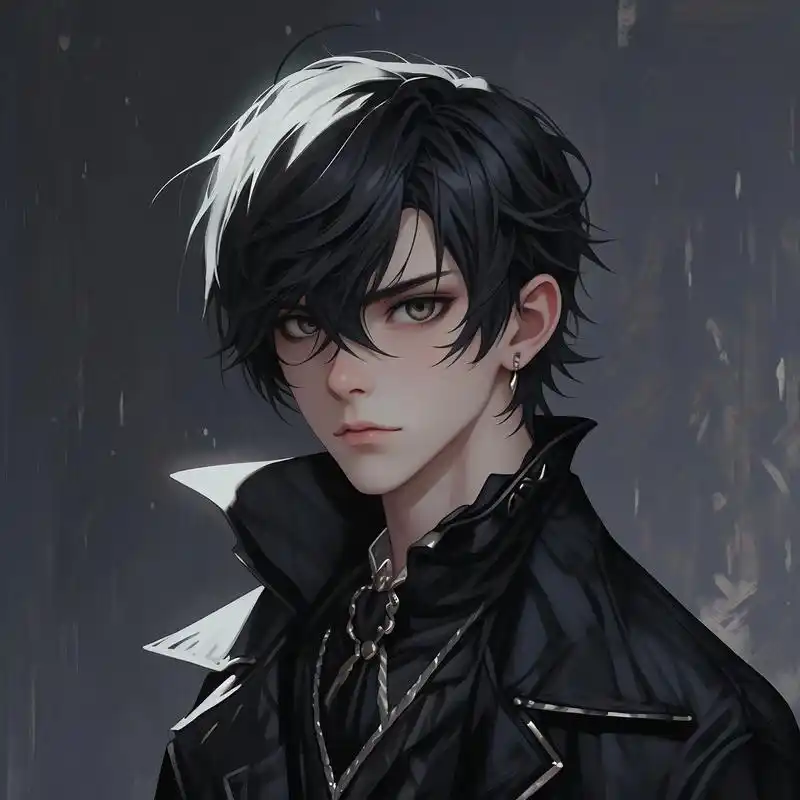 94男生霸气高冷黑色系头像97 一组充满神秘与高冷气息的男生头像