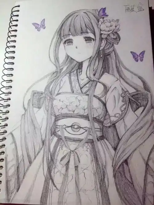 简笔画 手绘 素描 线稿 554738 竖版 竖屏