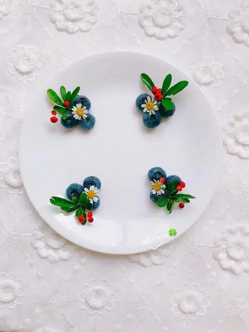 创意盘饰水果花围边