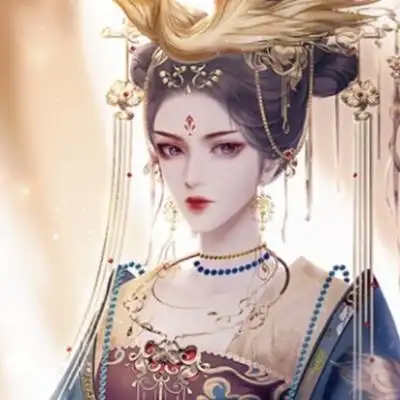 神仙气质的插画动漫古风女生头像