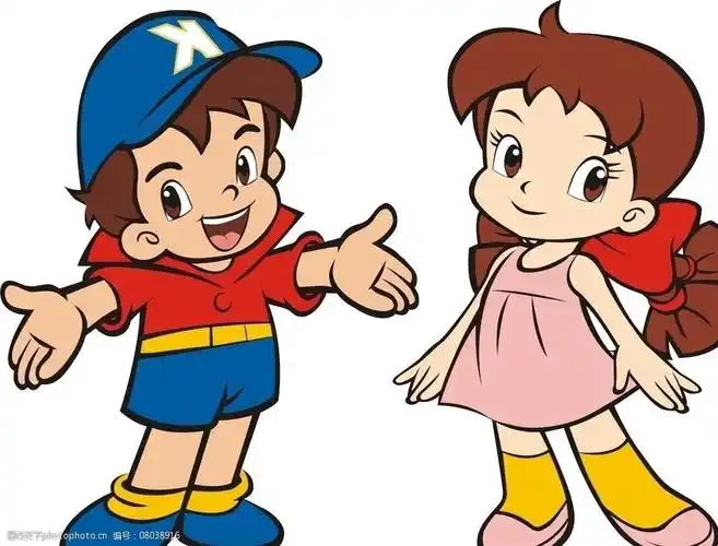 小男孩和小女孩图片