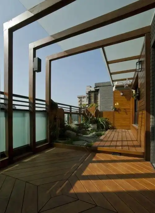 别墅装修设计露天阳台效果图