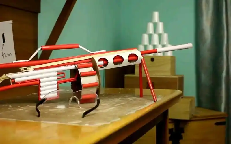 【手工】外国大神用纸做一把重机枪_哔哩哔哩_bilibili