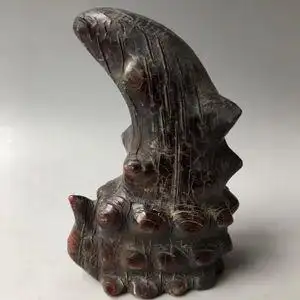 仿古做旧牛角尖高仿犀牛角雕刻工艺礼品古玩杂项居家收藏摆件