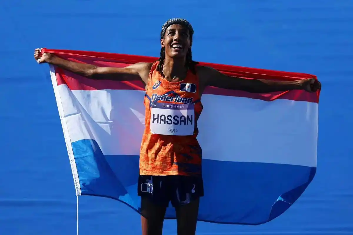 2024巴黎奥运会 田径 女子马拉松决赛.荷兰选手西凡·哈桑 - 抖音