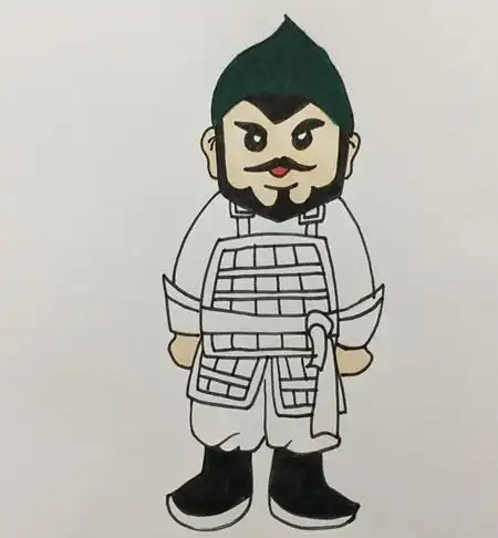 怎么画古代士兵简笔画