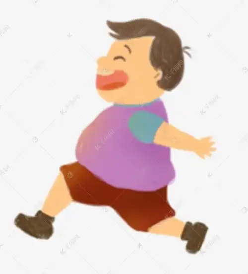 奔跑的胖孩子