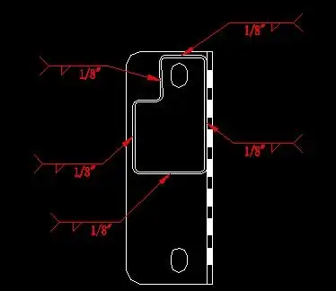 焊接标准,这个图是什么意思啊?上面的三角形标志还有1/8.