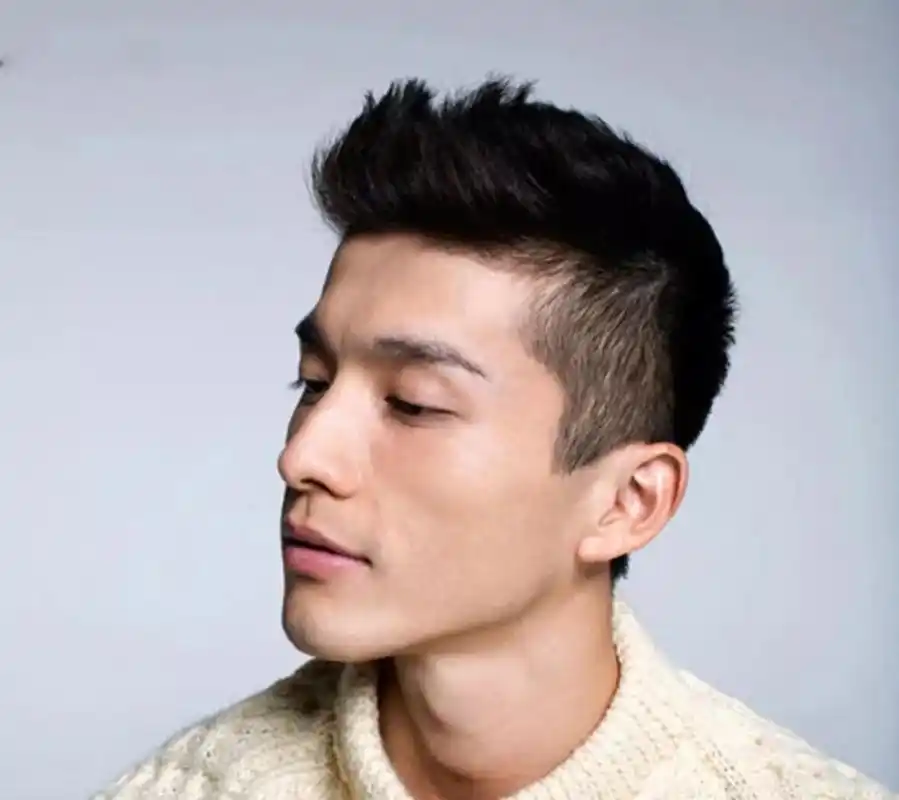 no34男生飞机头发型图