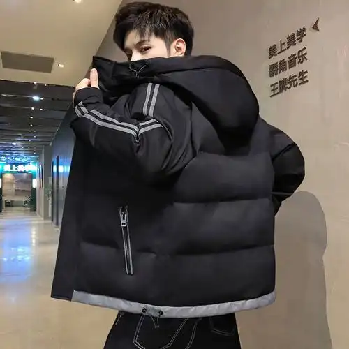 时尚新款百搭面包服男生棉袄外套潮牌休闲棉服男加厚棉衣冬装冬季