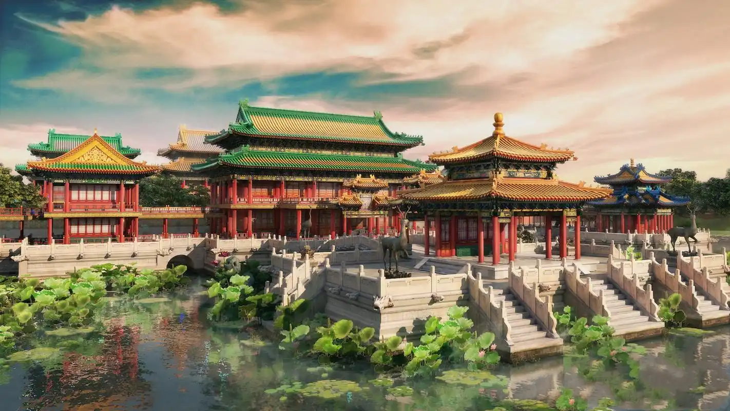 圆明园始建于清朝乾隆年间,位于北京西郊,是一座中国古代皇家园林.