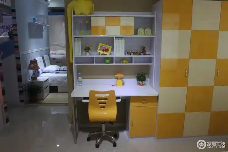 家有儿女 a12书桌(黄色)图片