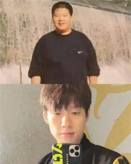 还有魏大勋在上大学的时候就是个胖子,而且因为他的个子也比较高,自然