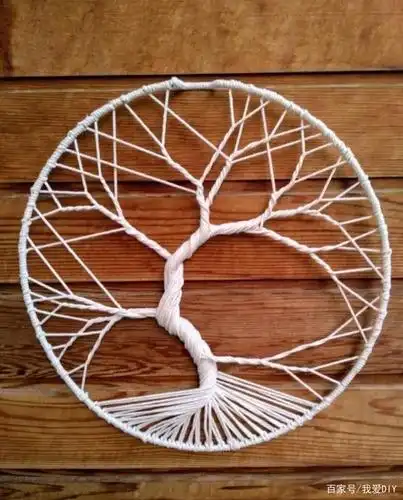 一根绳子都能编得如此高级,挂在家里墙上,想不美都难!附教程