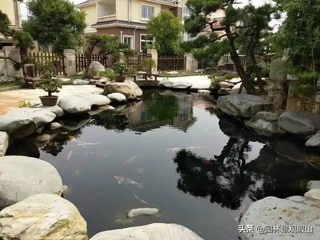 园林鱼塘垂钓园设计效果图鱼塘