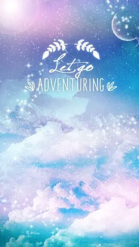 星空 壁纸 可爱 粉蓝 欧美