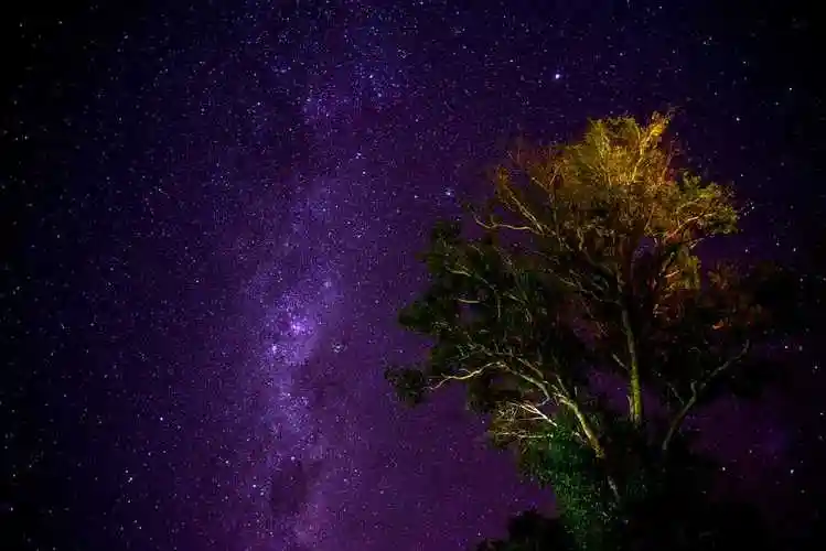 唯美紫色星空图片,高清图片-纯色壁纸