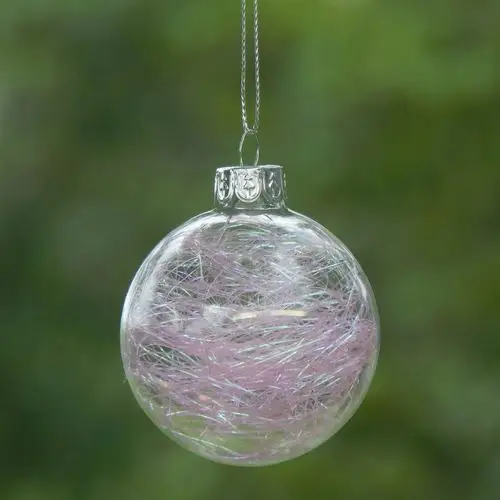 圣诞树装饰挂件 透明圣诞玻璃球 橱窗装饰 商场专柜摆设派对道具