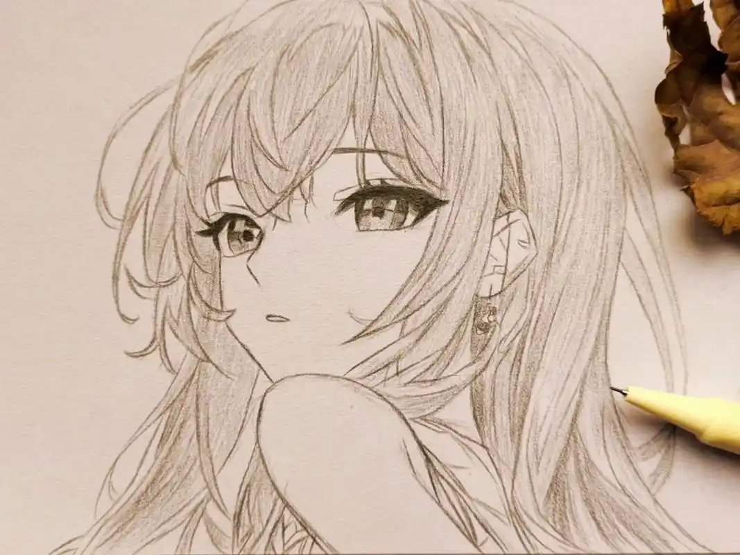 手绘动漫女孩的画法,太简单了吧