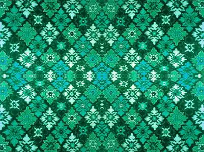 粉红色灰色紫黄橙栗色黑色白色绿松石或抽象曲面拼接的菱形叶子图案