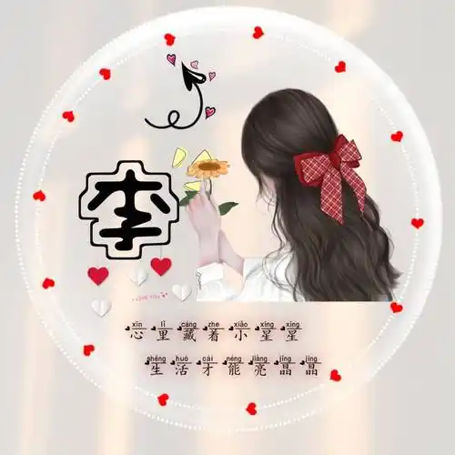 微信最火的姓氏头像带字图片,微信头像图片带字姓氏头像_工具箱_程序