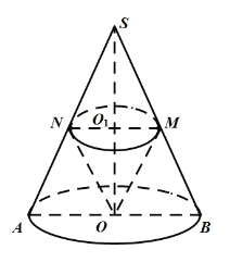 如图已知圆锥的顶点为p母线长为4底面圆心为o半径为21求这个圆锥的