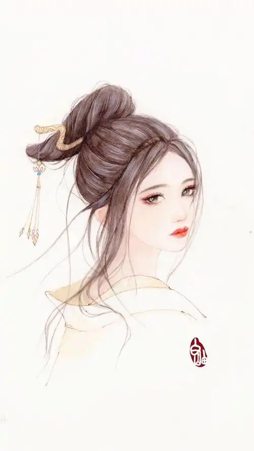 手绘古风美女唯美插画 - 堆糖,美图壁纸兴趣社区