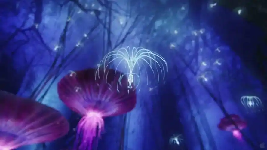 植物,漂浮在空中的大树种子,长着四只前腿两只后腿的野兽……《阿凡达