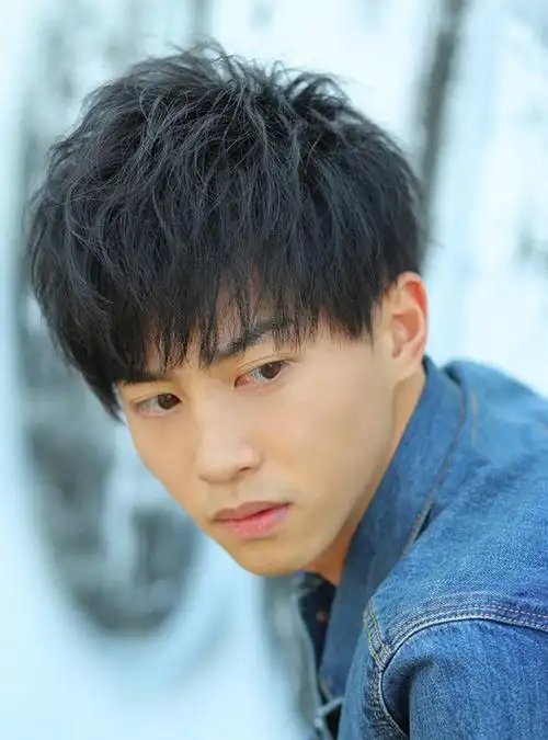 男生帅气黑色发型图片大全,中长发图片-第2图,发型图片