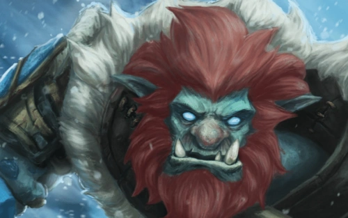 w技能冰封领域,巨魔释放一个大面积的寒冰领域,持续时间为8秒,当巨魔