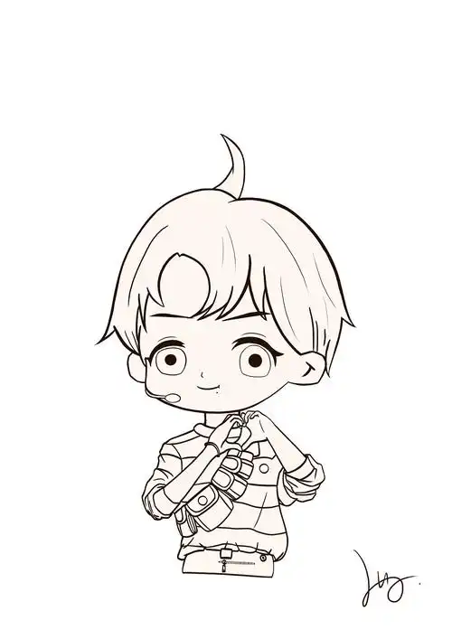 肖战q版形象人物手绘|动漫|单幅漫画|是木心尹啊_原创作品-站酷zcool