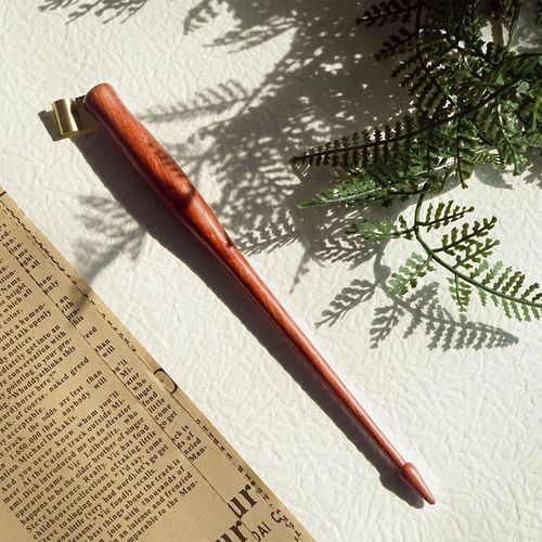 结衣英文书法尾坠款斜杆圆体花体eres实木杆蘸水笔杆copperplate