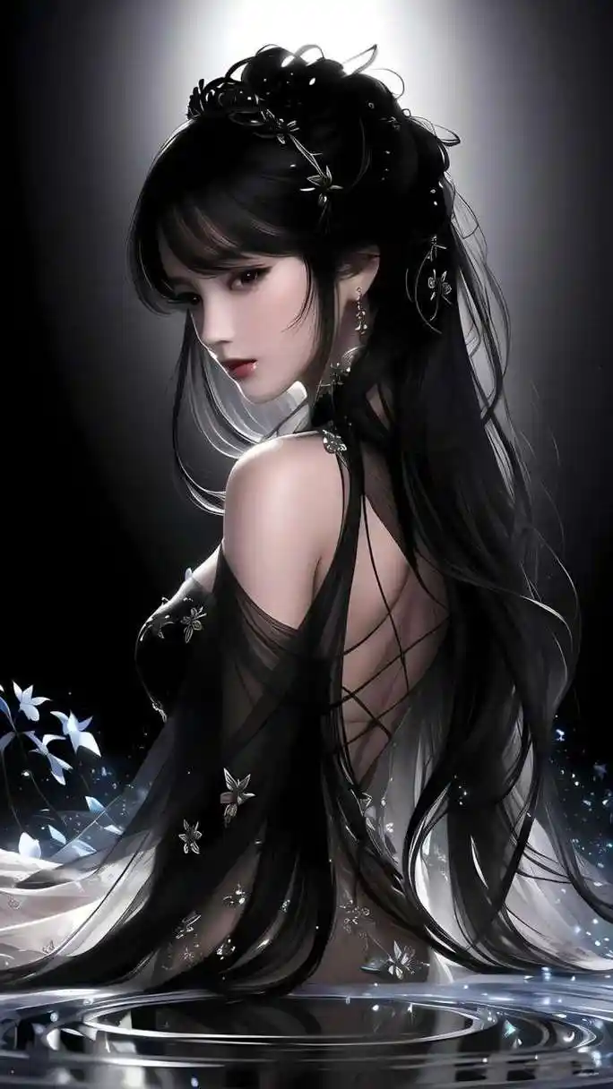 一袭黑衣的冷酷