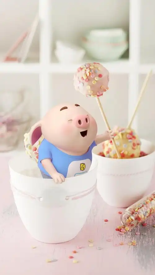 可爱的吃货猪小屁