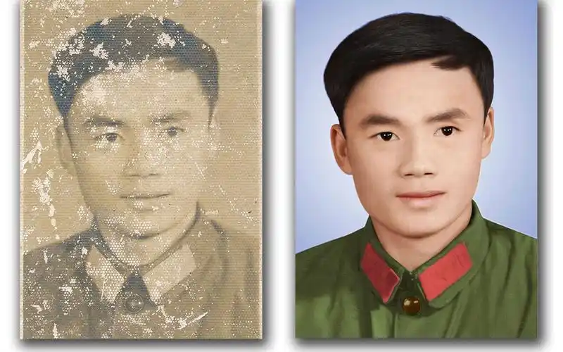 活动作品军人老照片修复