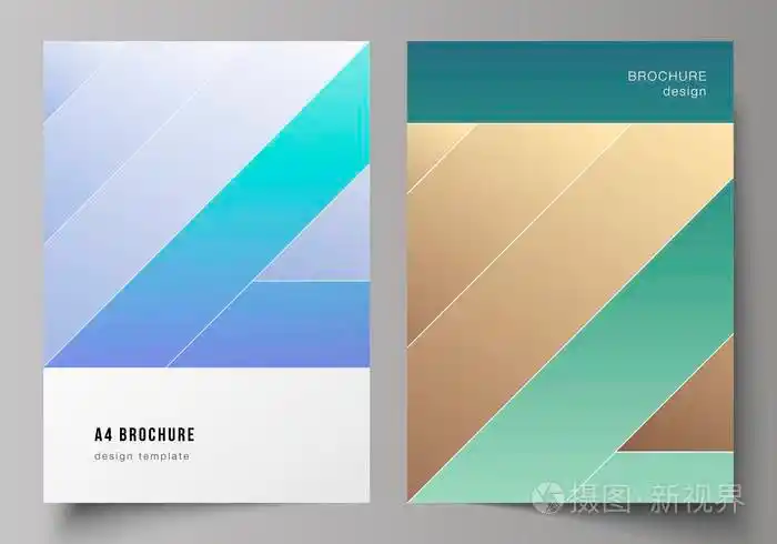 a4 格式可编辑布局的矢量说明了小册子,杂志,传单,小册子,年度报告的