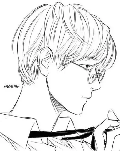 帅气男生简笔画正面漫画图片人物男铅笔画q版漫画人物简笔画qq头像