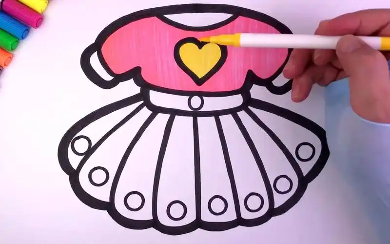 儿童简笔画教孩子画裙子